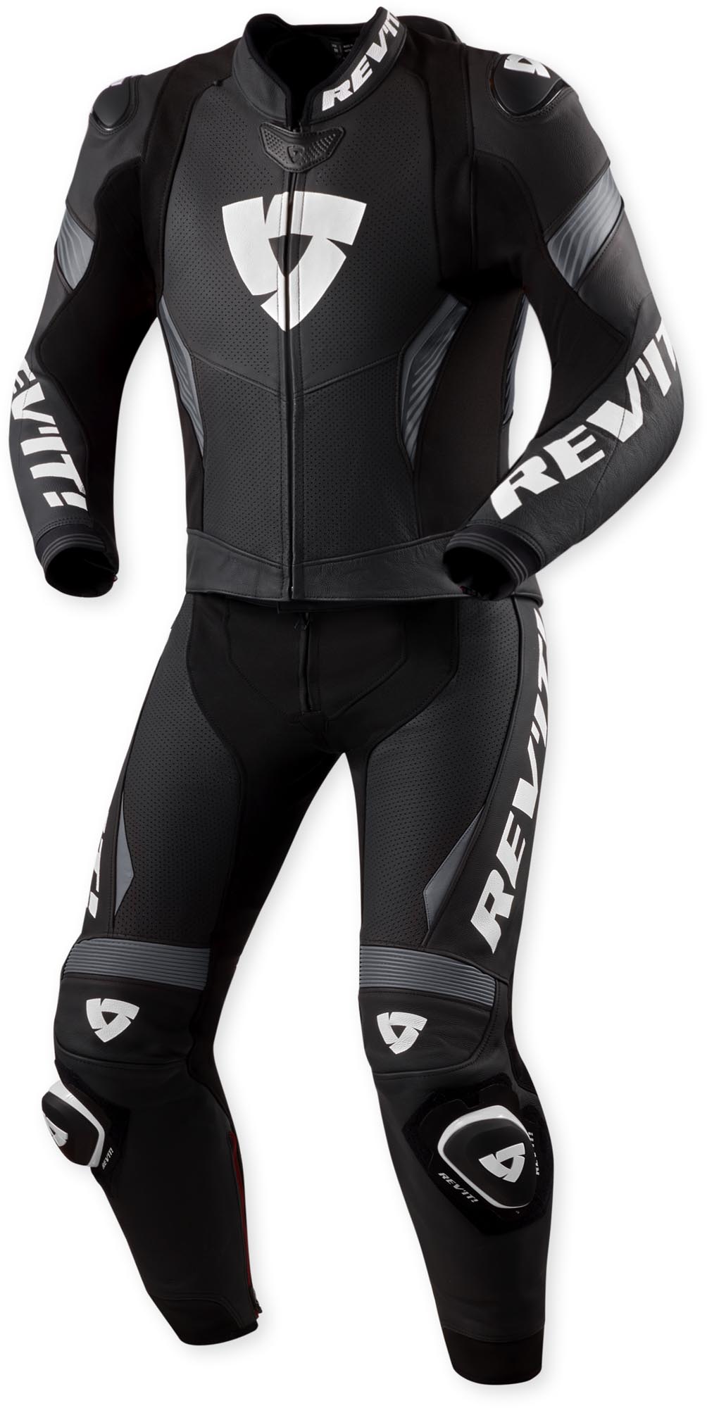 Revit Argon 3 Logo perforated Two Piece Motorcycle Leather Suit-image-1134455214