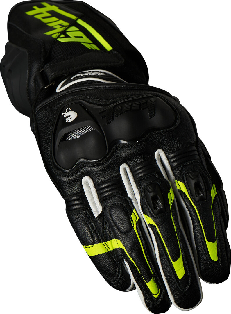 Furygan F-RS1 Motorcykelhandskar svart/vit/neongul 3XL Figur 3