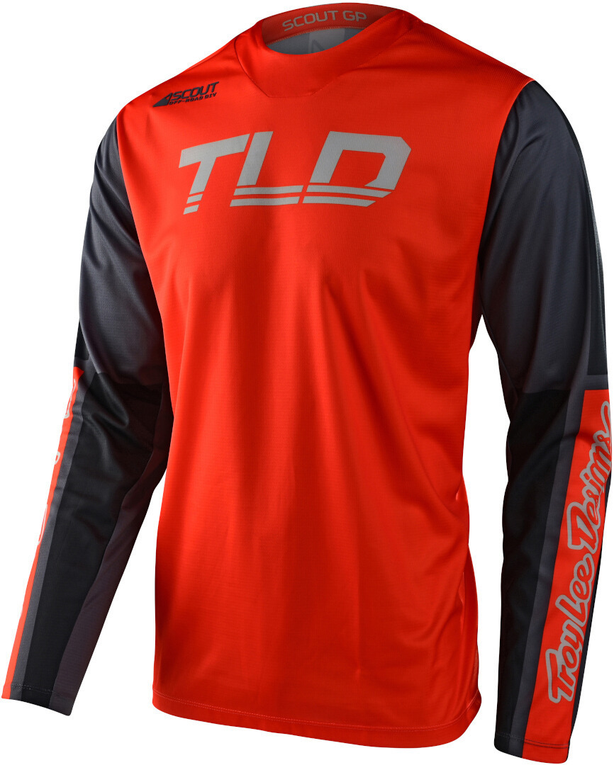 Troy Lee Designs Scout GP Recon Tricou de motocross portocaliu/gri M Figura 1