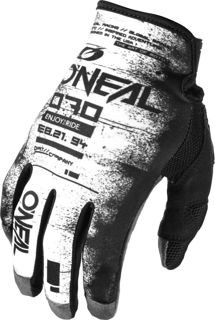 Oneal Mayhem Scarz Motocross handsker Sort/hvid L Figur 1