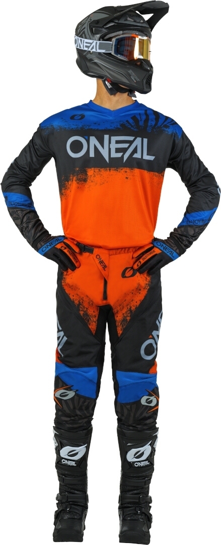Oneal Element Shocker Pantaloni da motocross nero/arancione 36 Figura 3