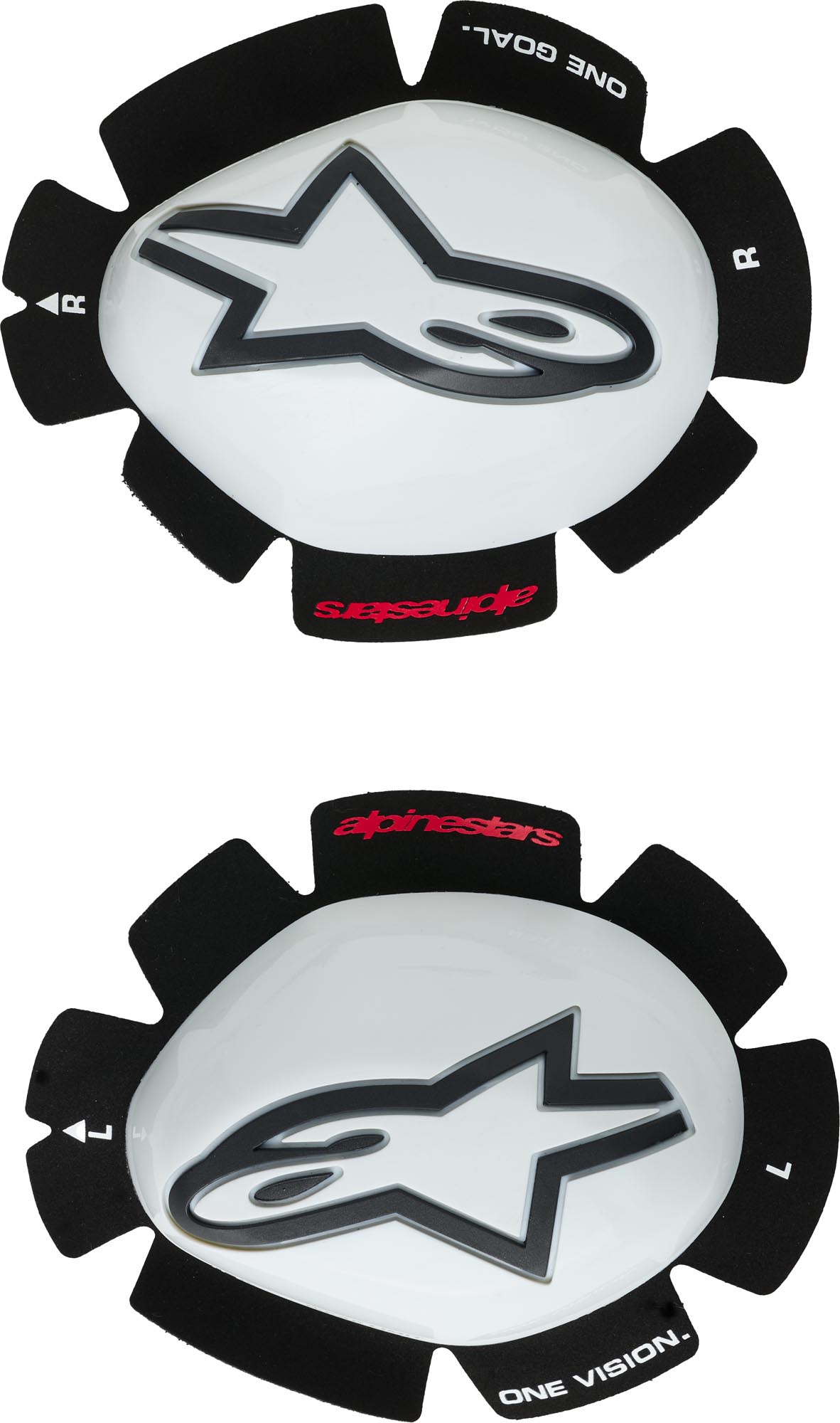 Alpinestars GP Tech Knee Sliders Alb/Negru Figura 1