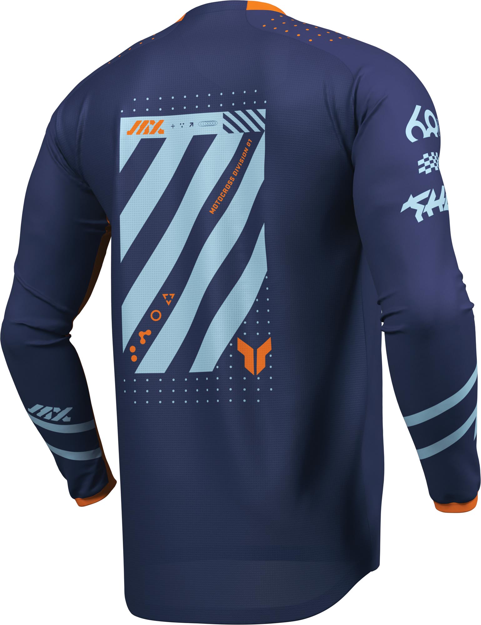 Thor Launchmode Futura Camisa de motocross Azul escuro/laranja S Figura 4