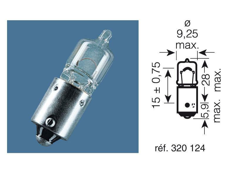 OSRAM Original Linha H6W 12V 6W lâmpada - caixa de 10 Figura 4