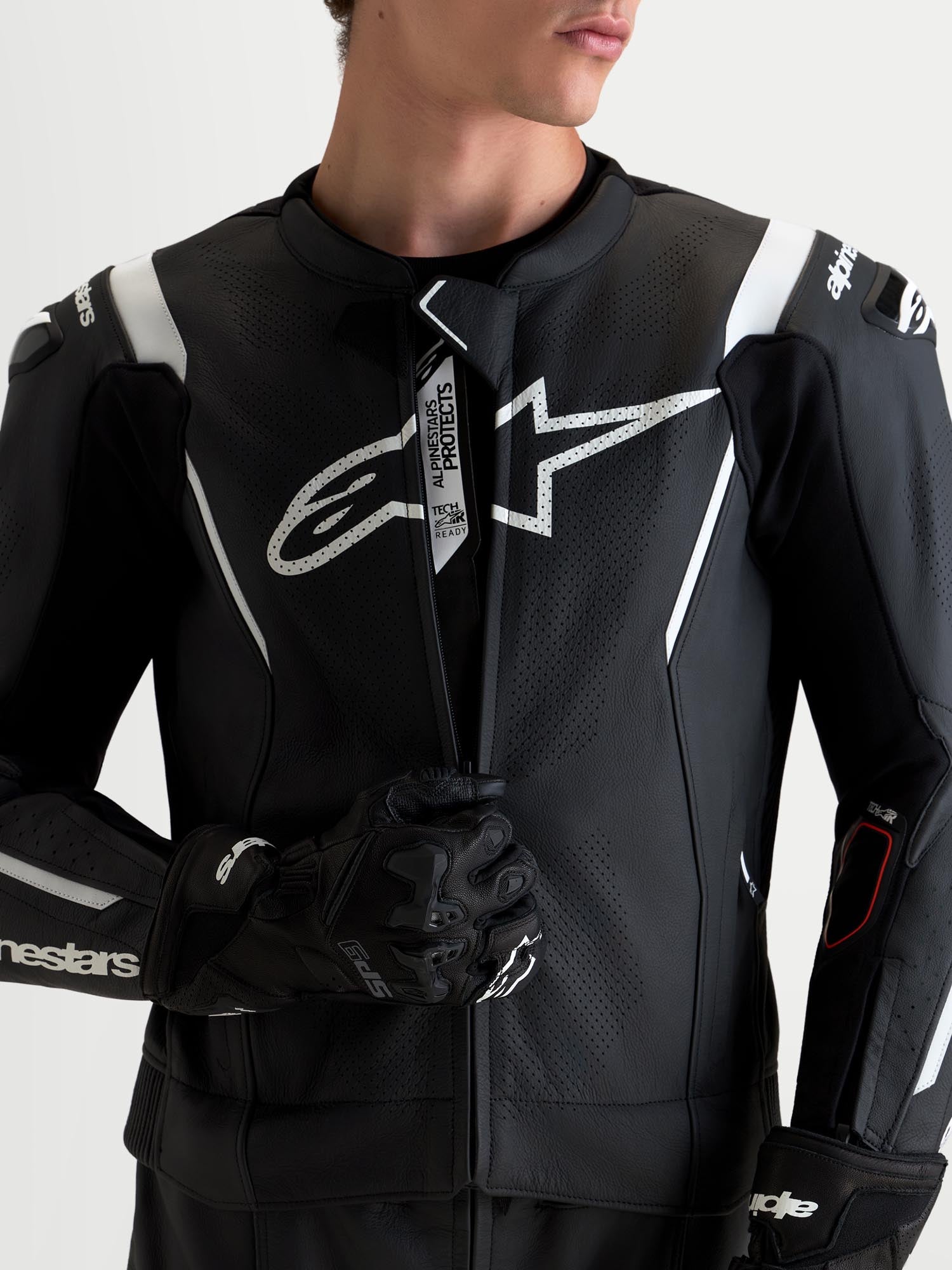 Alpinestars Missile V3 2-Teiler Motorrad Lederkombi schwarz/weiß 60 Abbildung 9