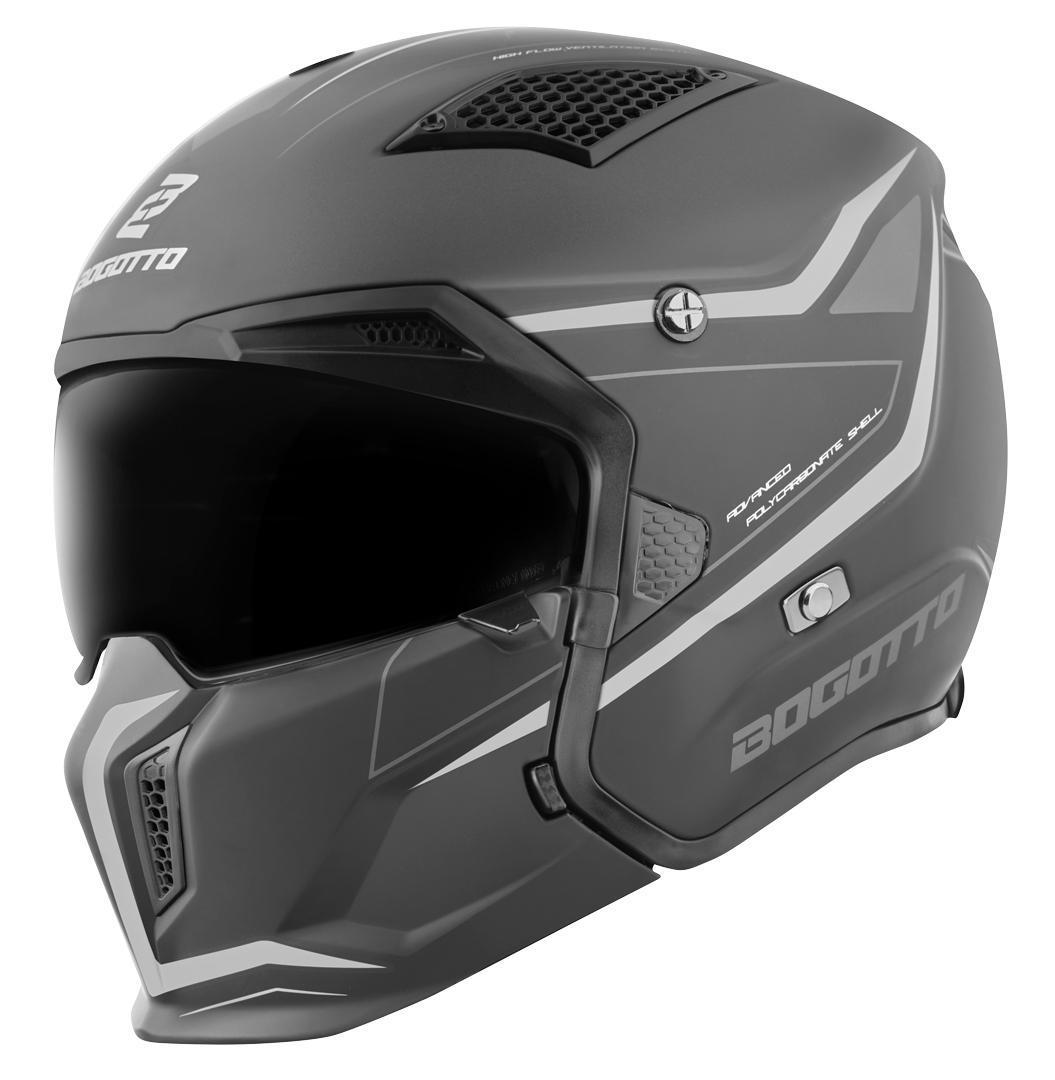 Bogotto Radic WN-ST Helm grijs/zwart M Figuur 1