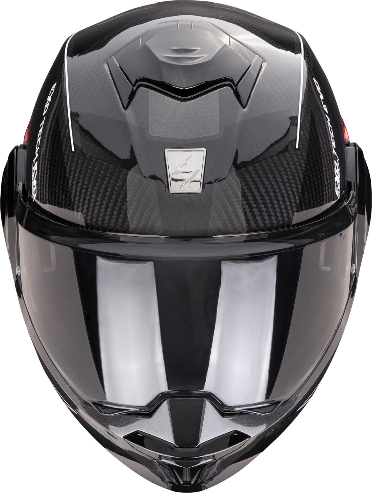 Scorpion EXO-Tech Evo Carbon Cad Flip-Up Helmet black/red L (58/59) Figure 2