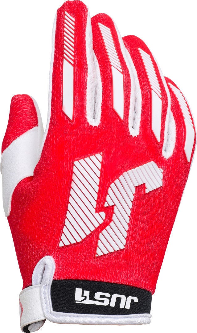 Just1 J-Force X Luvas de motocross vermelho/branco S Figura 1