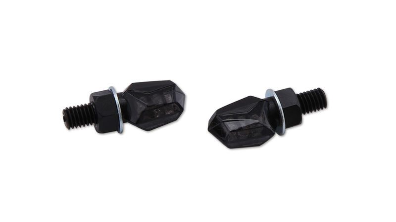 HIGHSIDER Smart Tiny LED-indikatorhus Svart / Lins Rökt (Par), Bak Figur 2