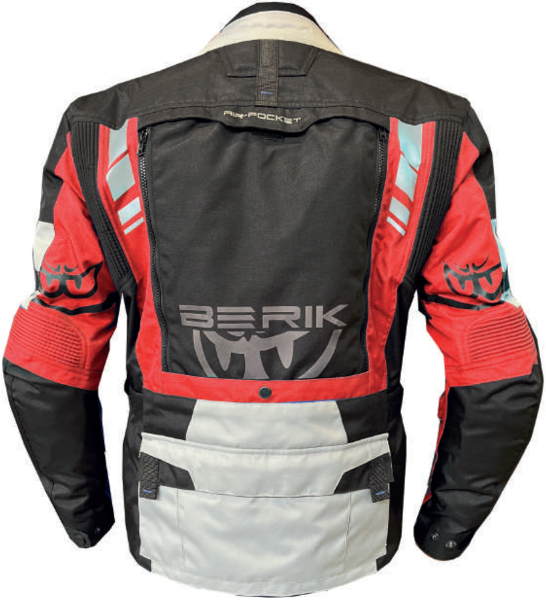Berik Ferpho Jachetă impermeabilă Textil pentru motocicletă Negru/Alb/Roșu 54 Figura 2