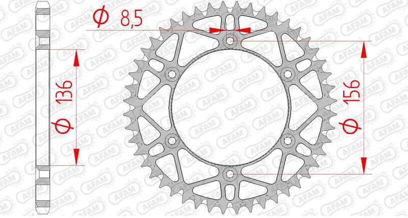 AFAM Couronne acier anti-boue 14206 - 520 Figure 1