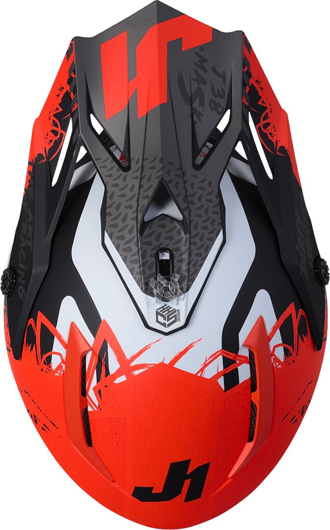 Just1 J38 Mask Casque Motocross Orange/Noir M (57/58) Figure 2