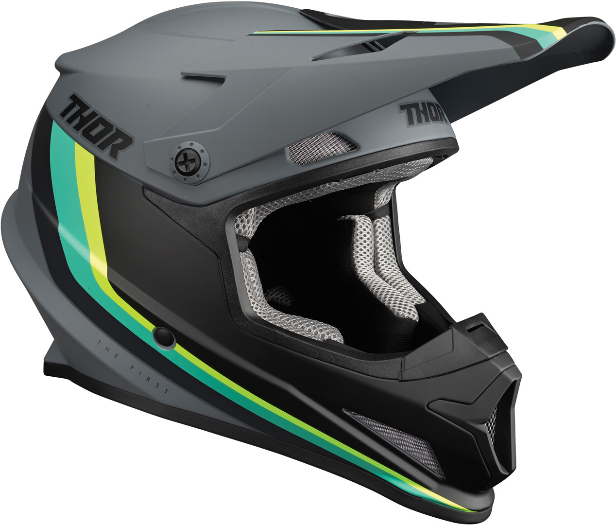 Thor Sector Runner MIPS Casco Motocross grigio/verde L (59/60) Figura 1