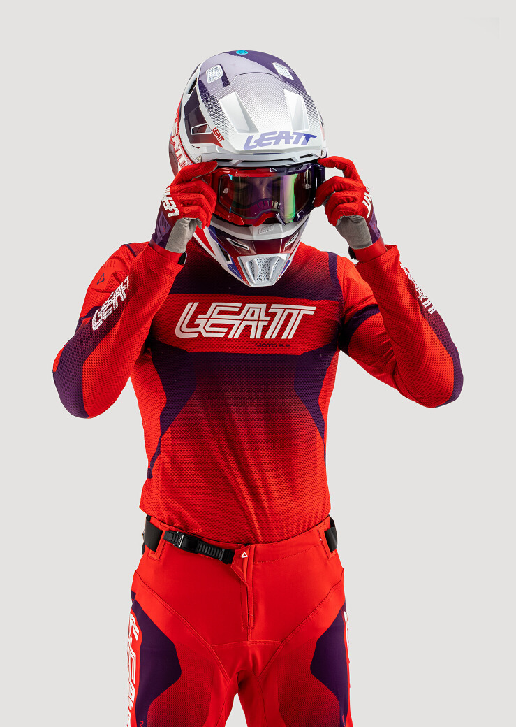 Leatt 5.5 UltraWeld 2025 Tricou de motocross Roșu/Mov L Figura 4