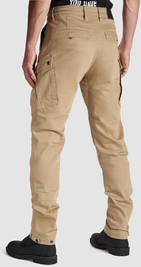 Pando Moto Mark Kev Vaqueros de moto beige 34 L34 Figura 4