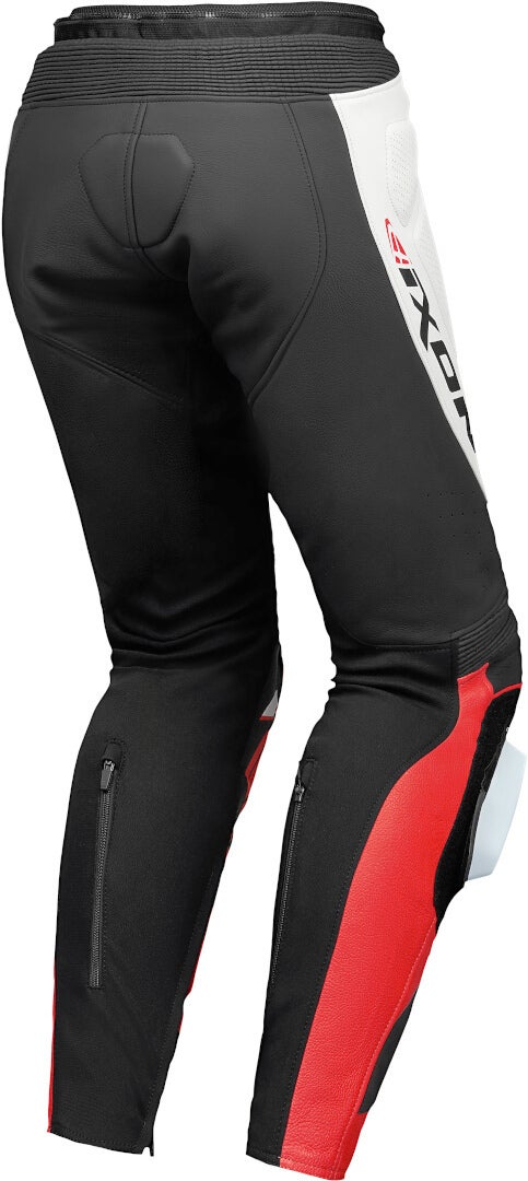 Ixon Vortex 3 Motorcycle Leather Pants black/white/red XXL Figure 2