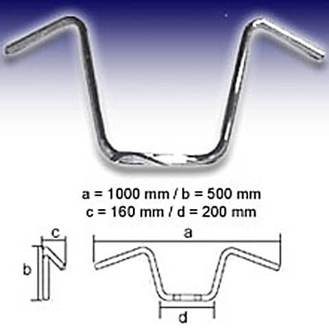 FEHLING APE HANGER 1 polegada X-Large, MK Artigo principal Figura 1