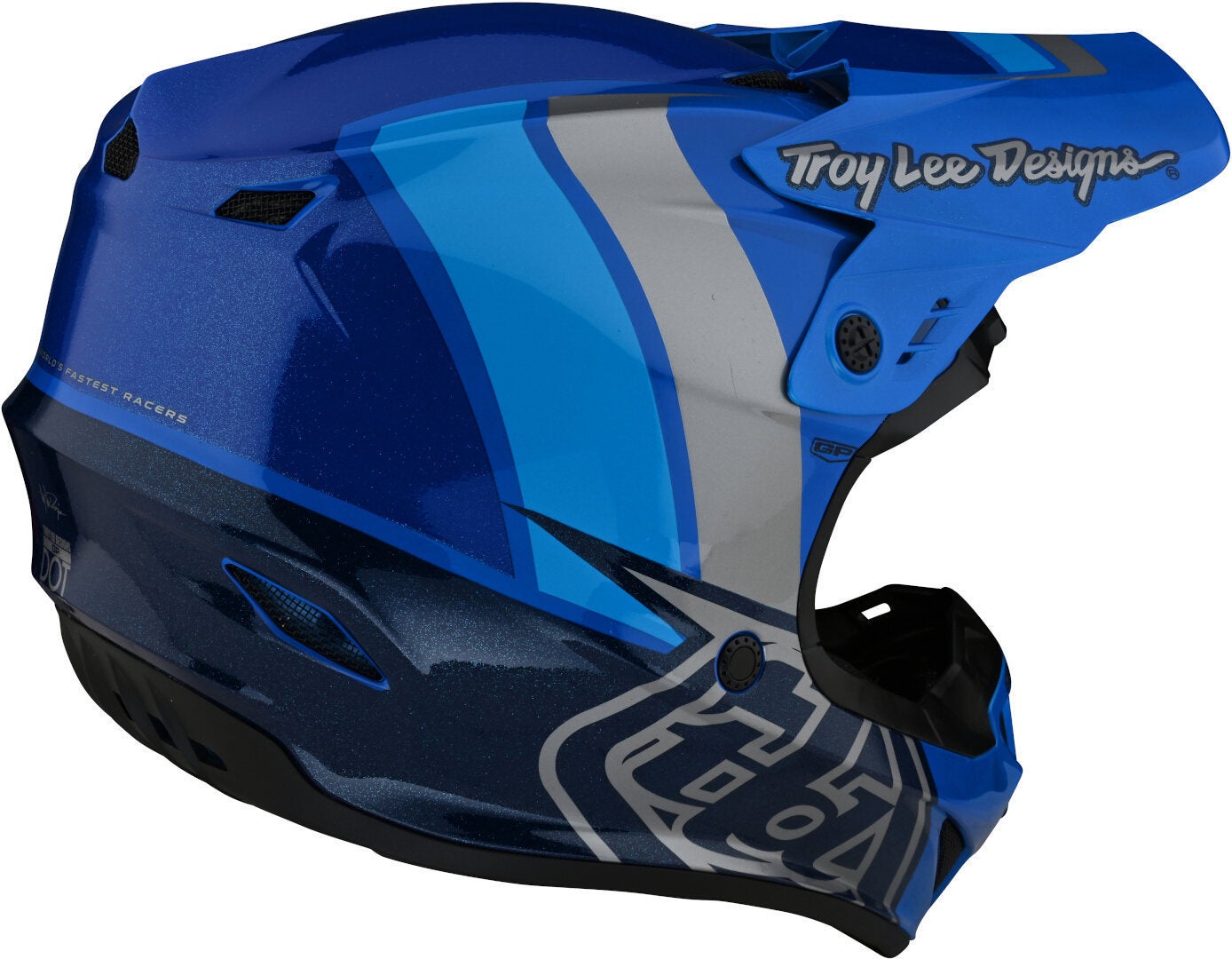 Troy Lee Designs GP Nova Casco Motocross Giovanile blu Y/L (52/53) Figura 5