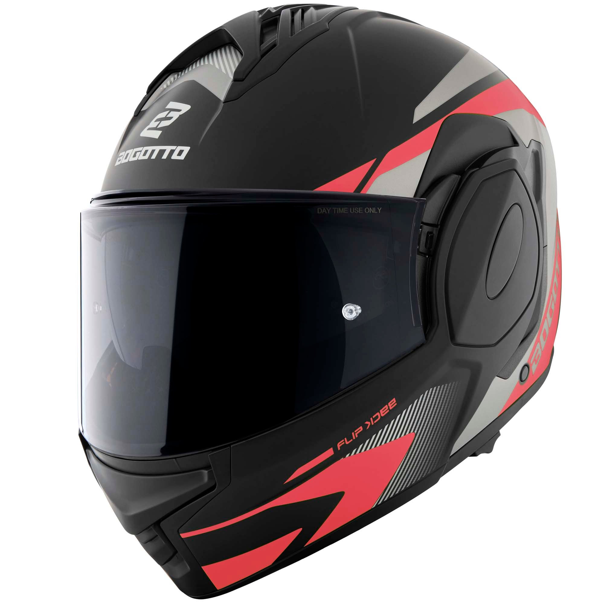 Bogotto FS-X600 Atyr Hjelm sort mat/grå/rød 2XL Figur 3