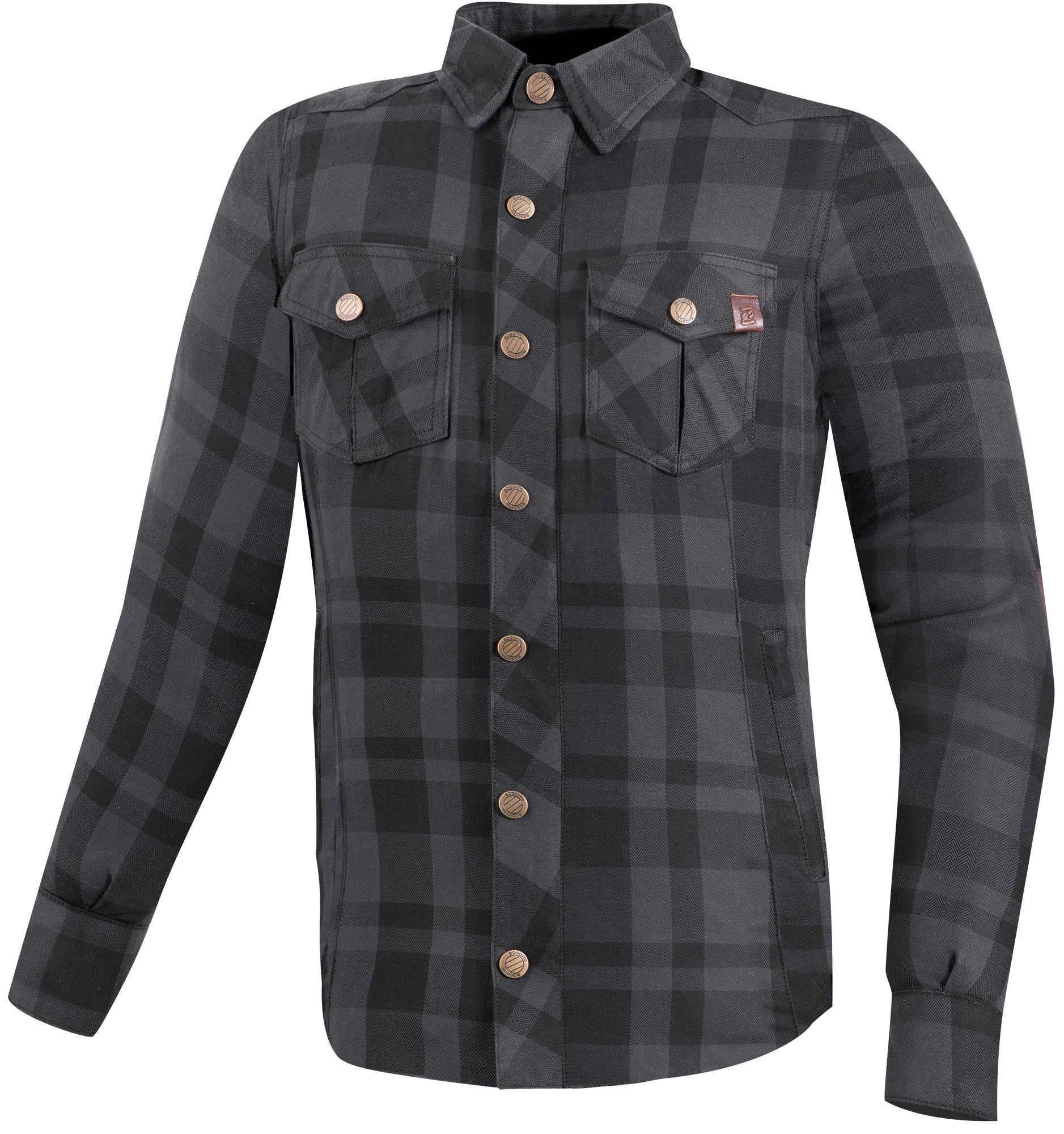 Bogotto Forgewood Camicia da moto nero/grigio S Figura 1