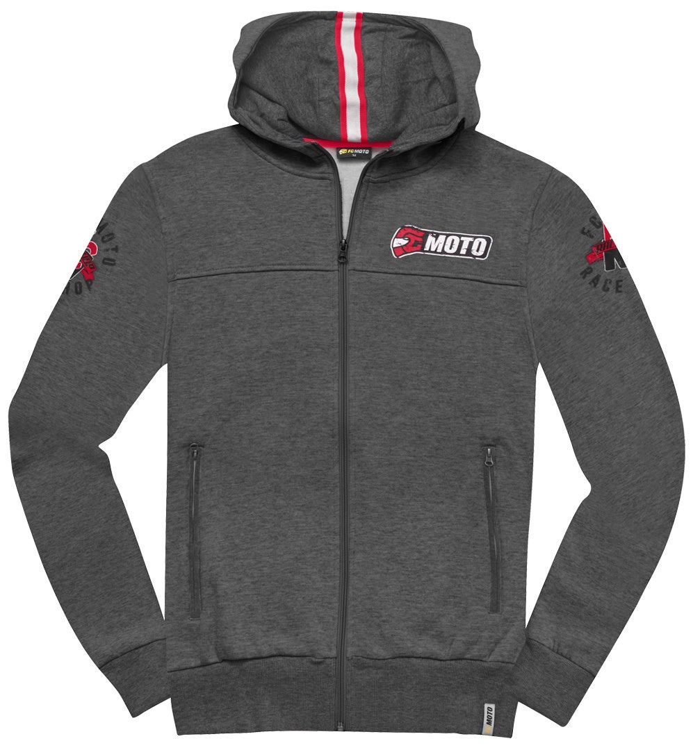 FC-Moto Effortless Sweat à capuche Zip Gris foncé XL Figure 1