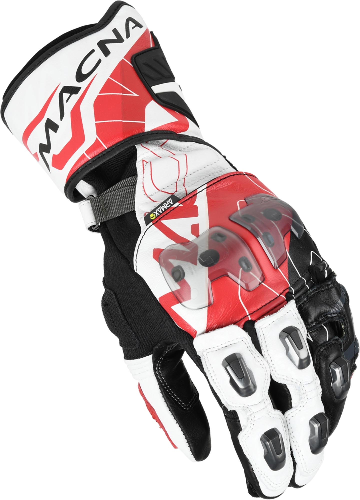 Macna Powertrack 2.5 Motorcycle Gloves black/red M Figure 1