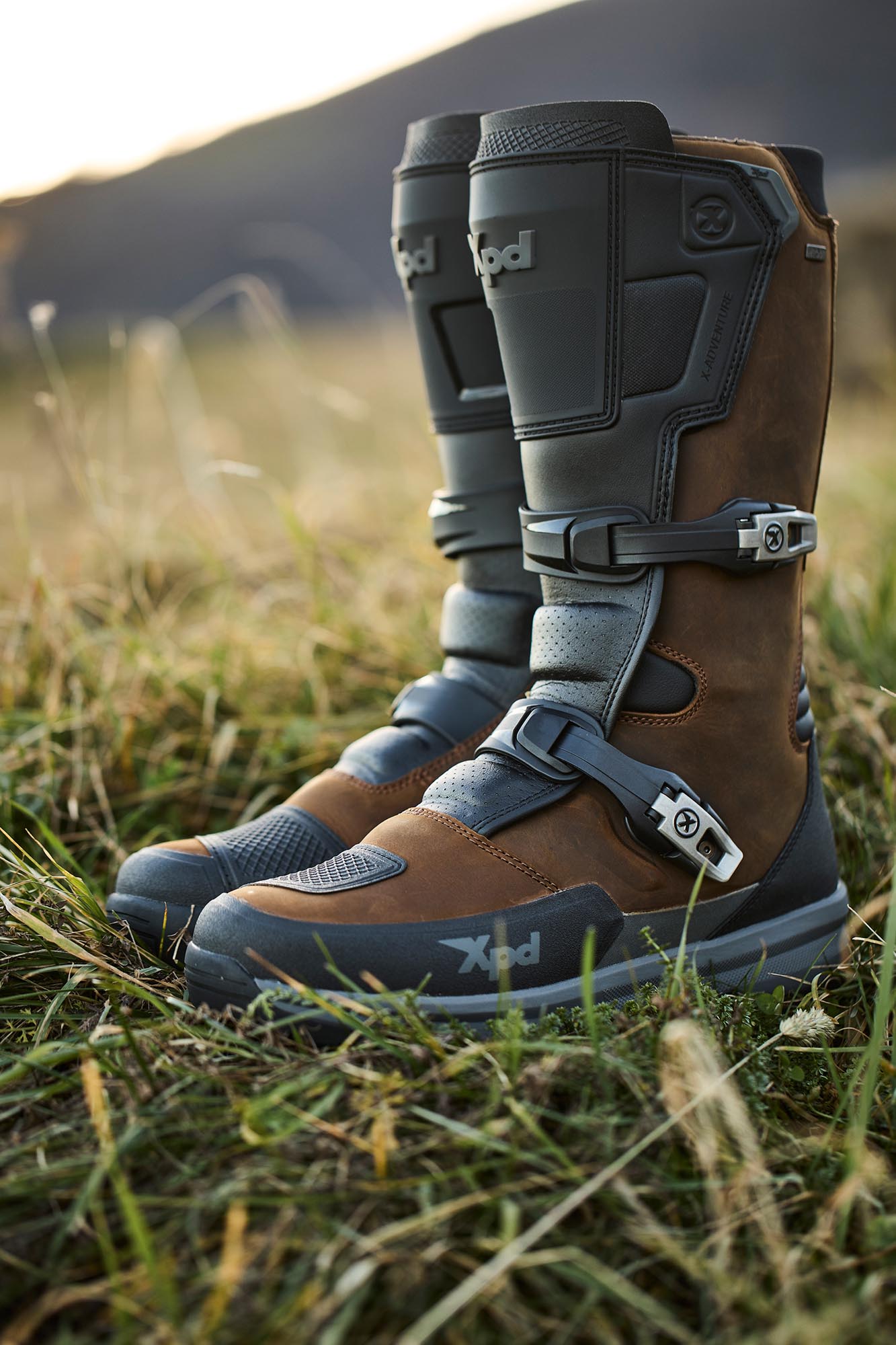 Side view of XPD X-Adventure H2Out Motorcycle Boots