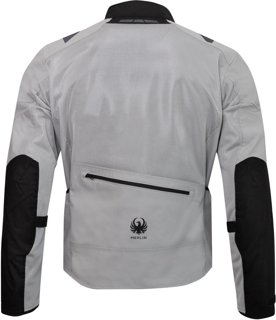 Merlin Taos Air Mesh Stretch Motorrad Textiljacke hellgrau/schwarz L Abbildung 12