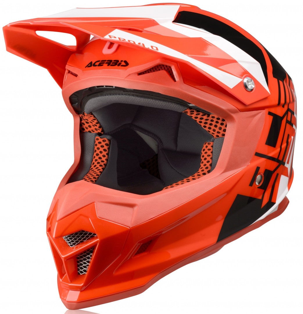 Acerbis Profile 4 Casco Motocross Rosso/Bianco S (55/56) Figura 1