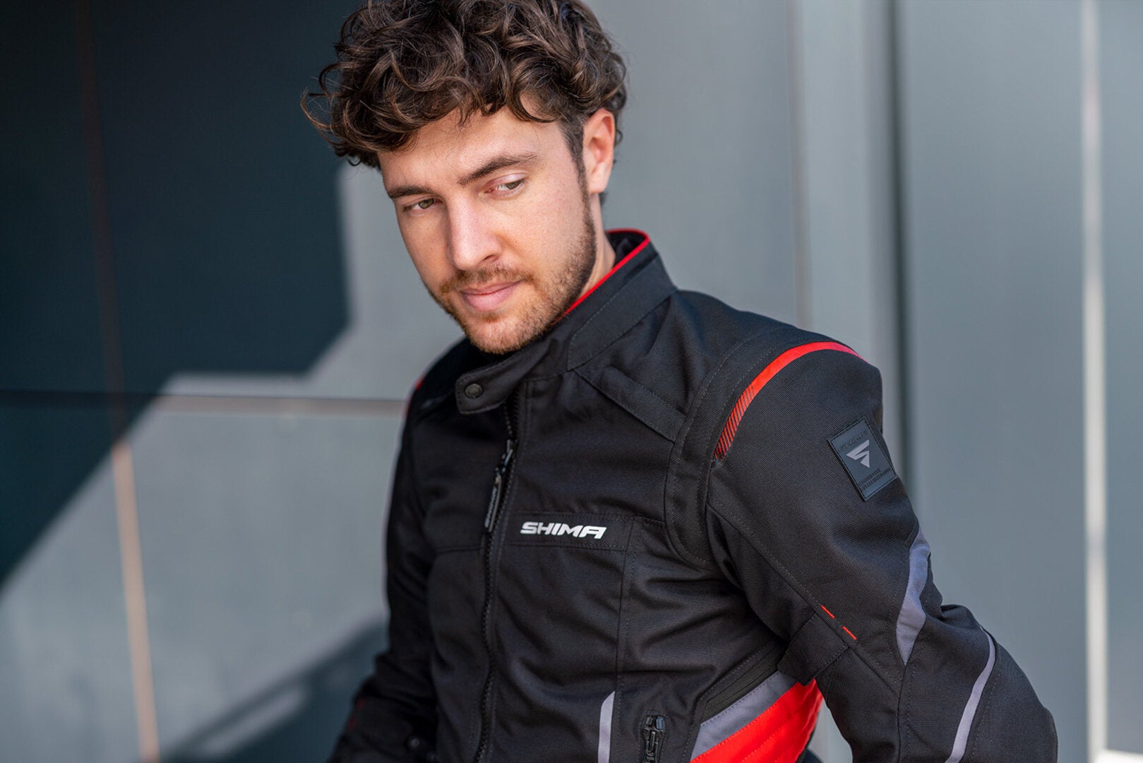SHIMA Rush veste textile de moto imperméable noir/rouge 4XL Figure 4