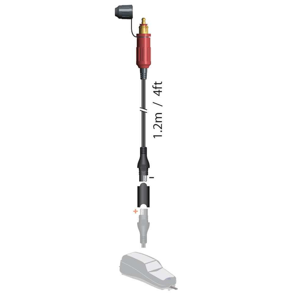 OPTIMATE DIN-Anschlussstecker mit 1,2m Kabel auf SAE-Stecker Figura 1 OPTIMATE DIN-Anschlussstecker mit 1,2m Kabel auf SAE-Stecker Figura 1