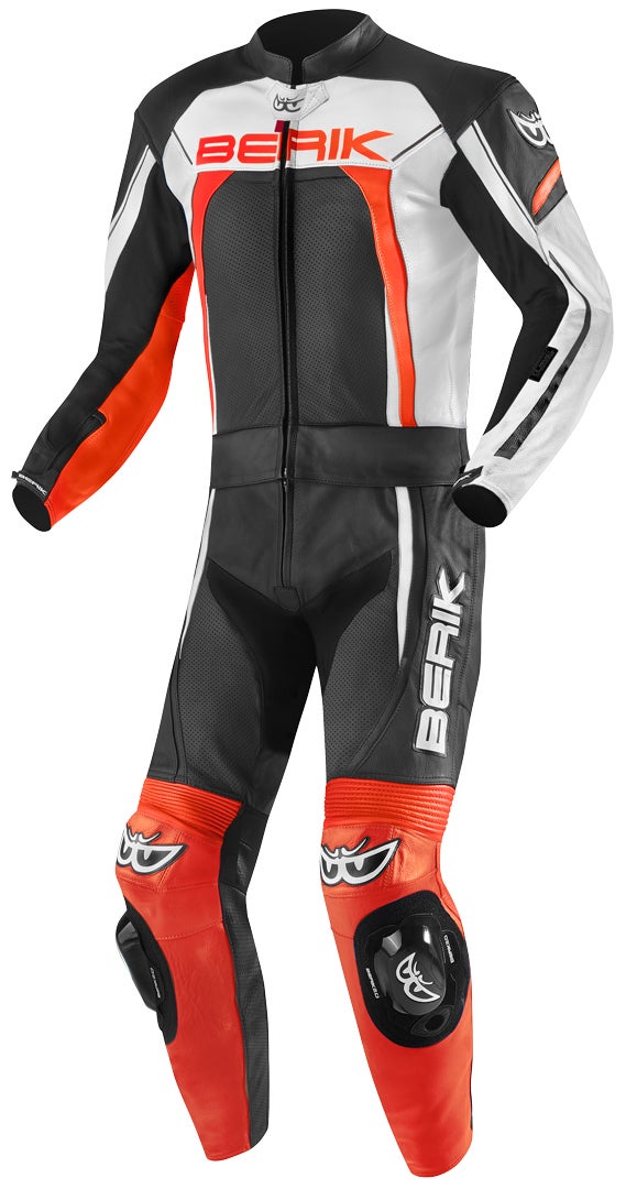 Berik Ascari Pro Two Piece Motorcycle Leather Suit black/red/white 54 Figure 1