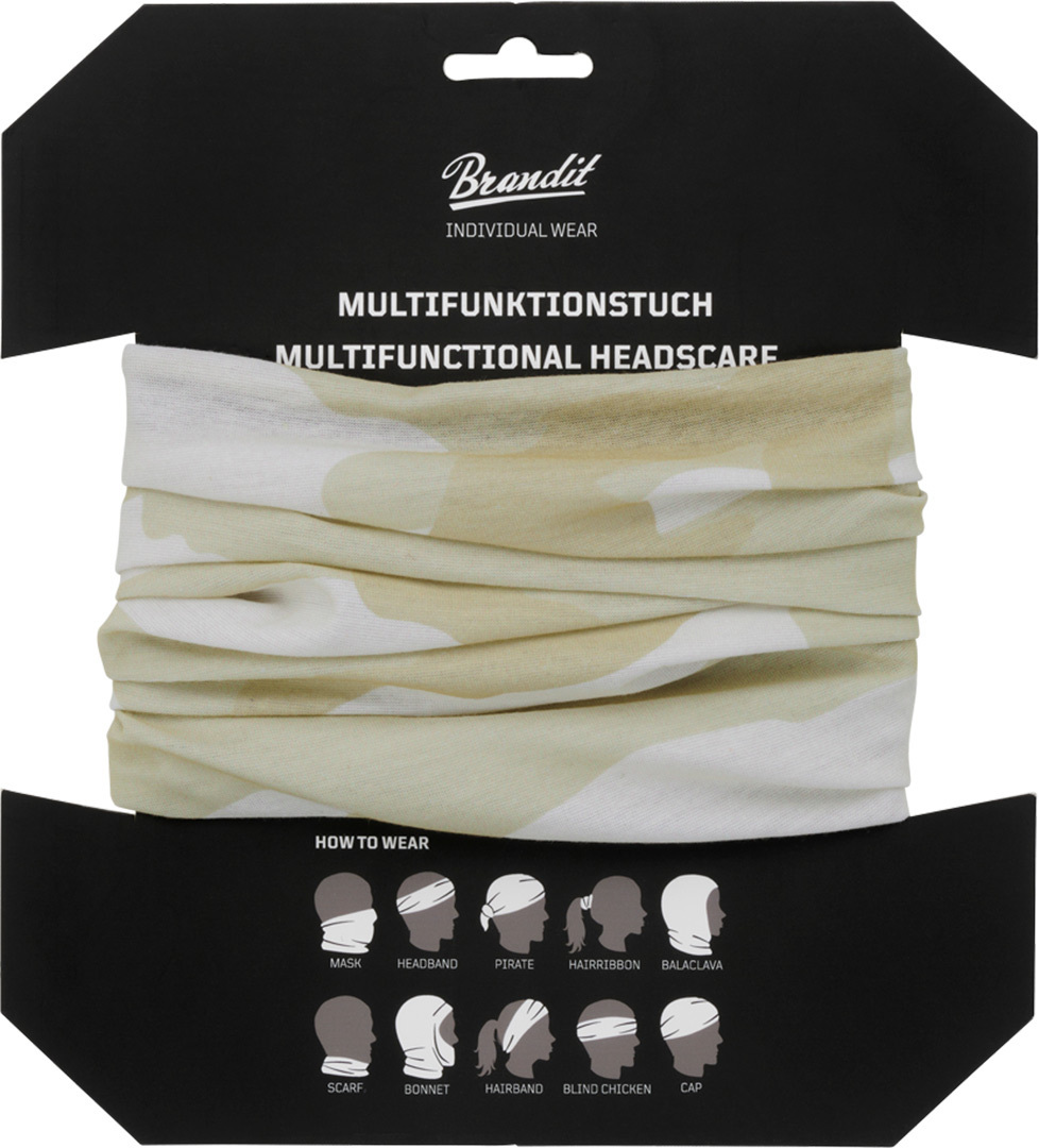 Brandit Multifunktionella huvudbonader vit/gul Figur 2