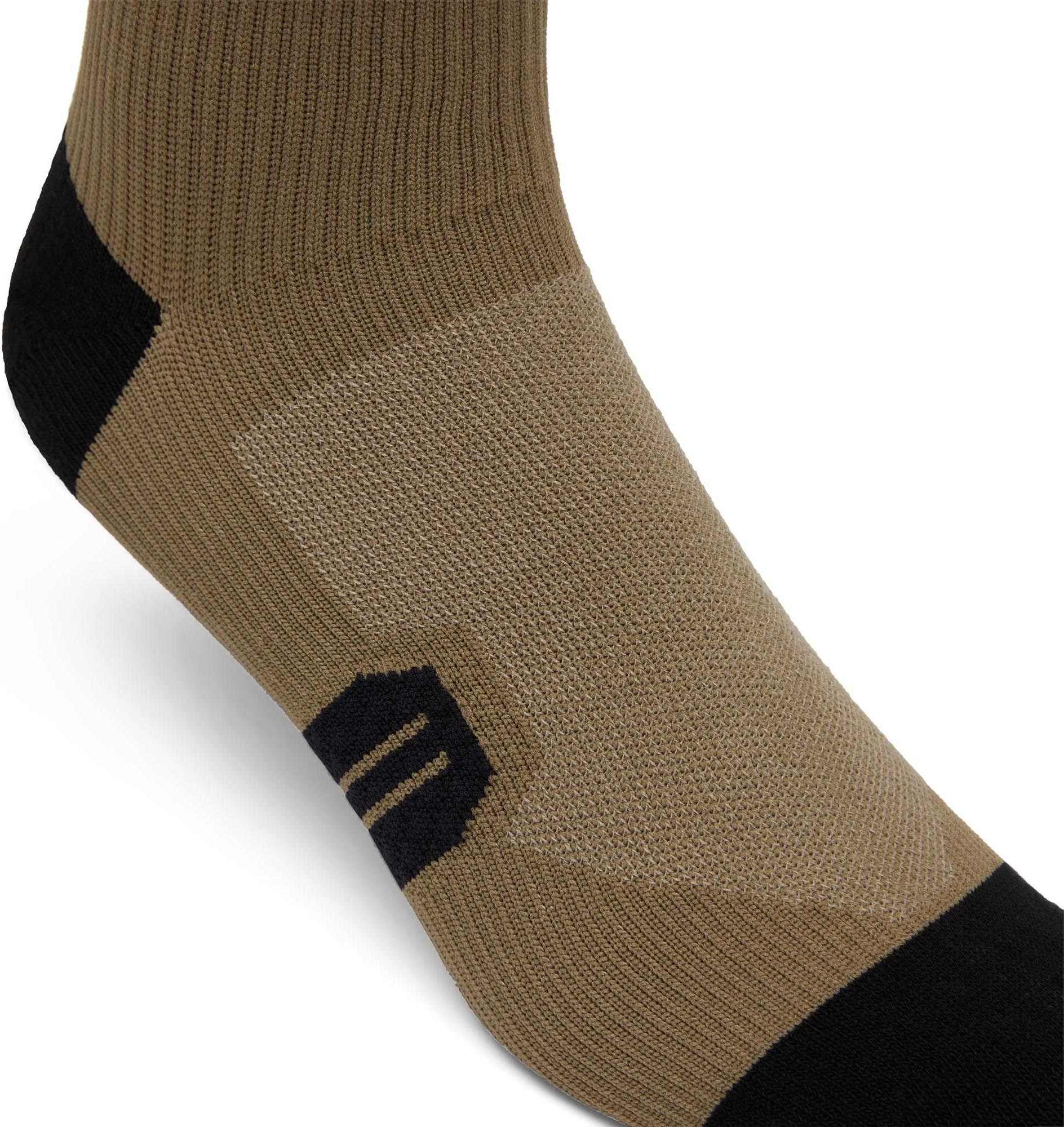 FOX 6" Ranger Bicycle Socks light brown S/M Figure 3
