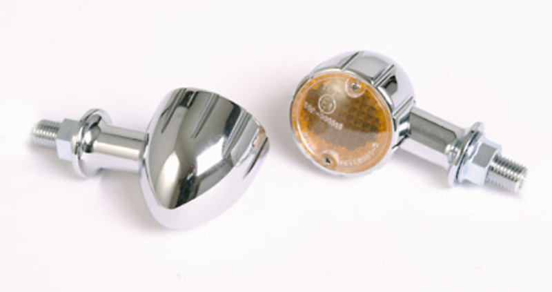 HIGHSIDER Smart Arizona Bulb Mini Indikator Kropp Krom / Lins Orange (Par), Fram och Bak Figur 3