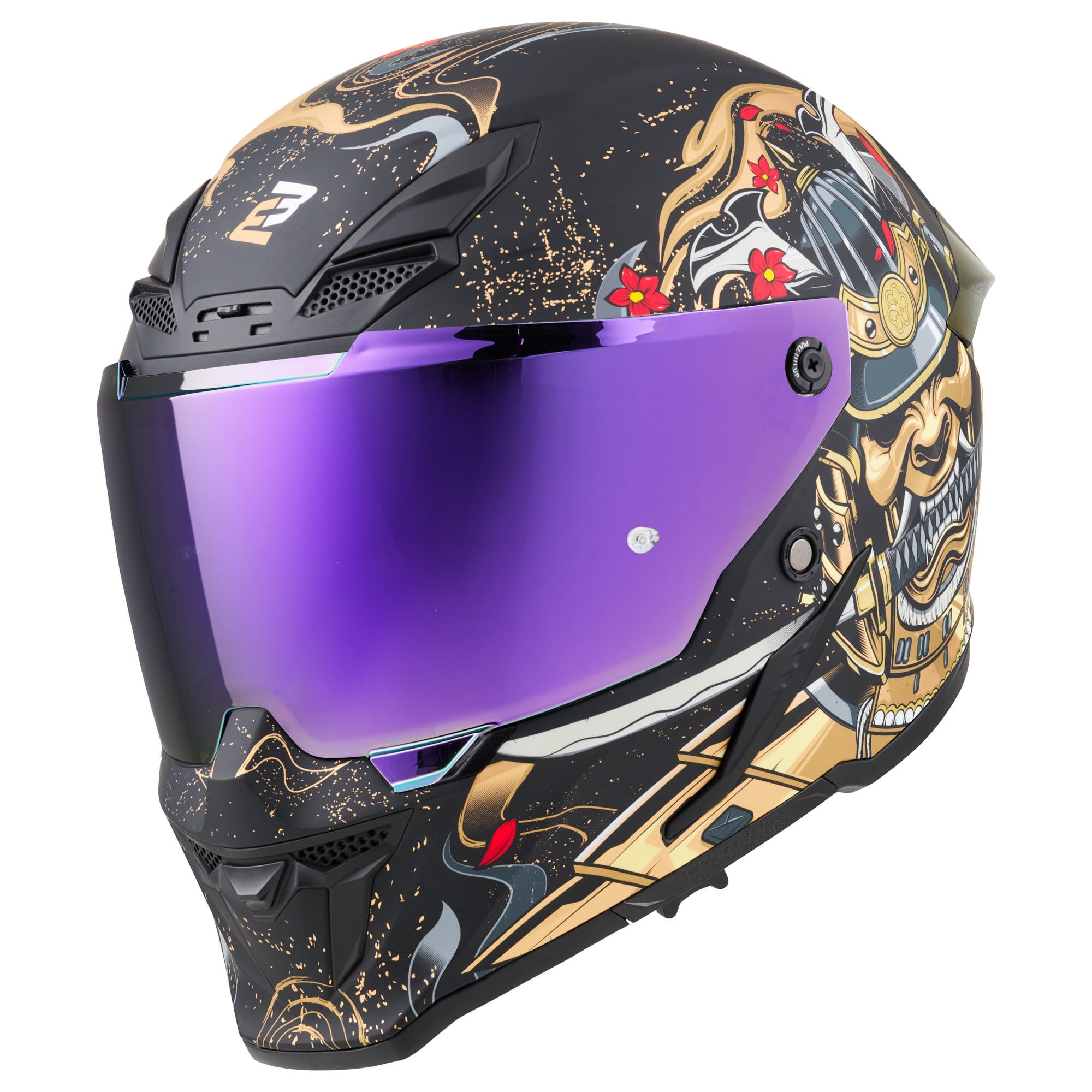 Side view of Bogotto Blade Armour Helmet