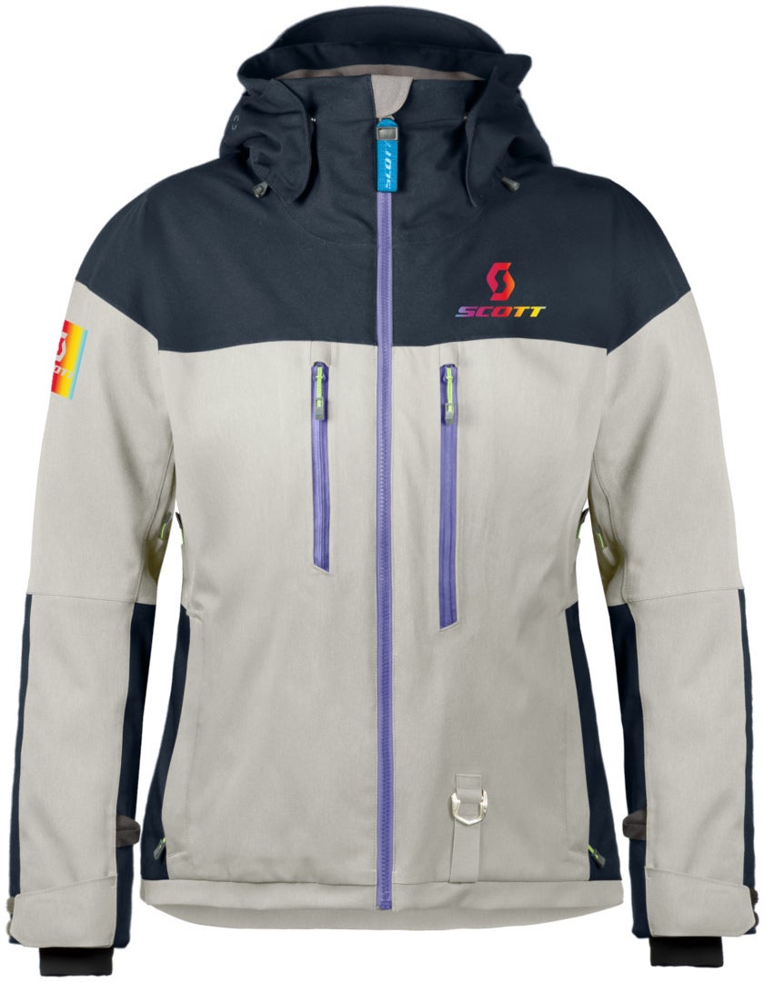 Scott Snow Flex Dryo Jaqueta Snowmobile para Senhoras Creme/azul escuro XL Figura 1
