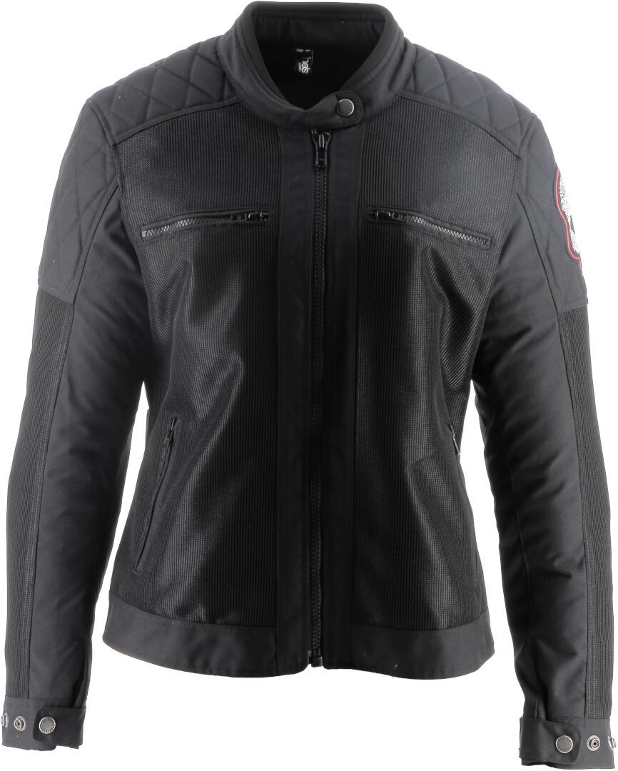 Helstons Widow Air Dame motorcykel tekstiljakke Sort M Figur 1