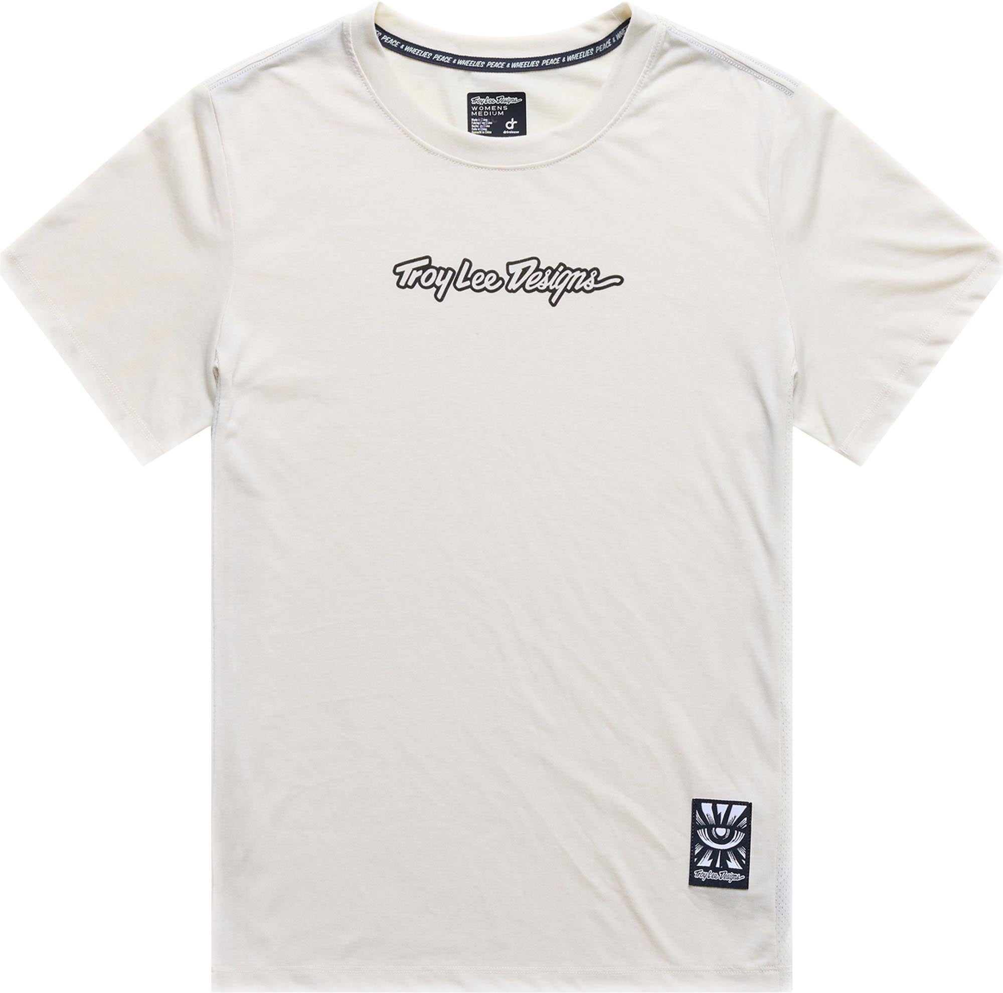 Troy Lee Designs Lilium Ride Signature Ladies Short Sleeve Bicycle Jersey beige/grey M Figure 1