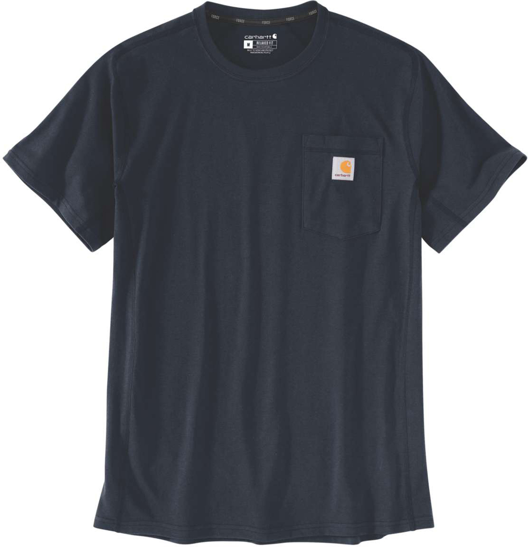 Carhartt Force Relaxed Fit Midweight Pocket T-shirt Mörkblå XL Figur 1