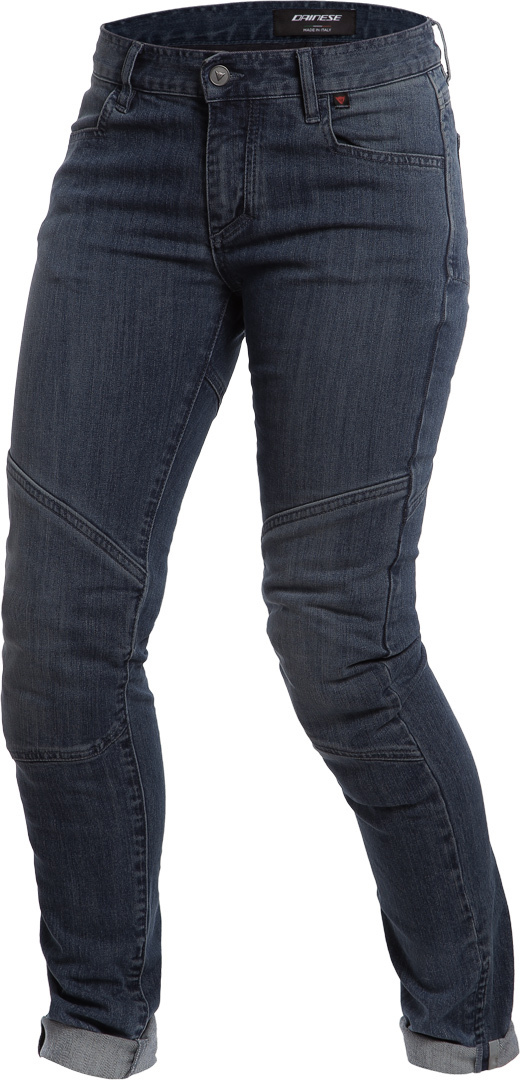 Dainese Amelia Damer Motorcykel Jeans Mörkblå 24 Figur 1