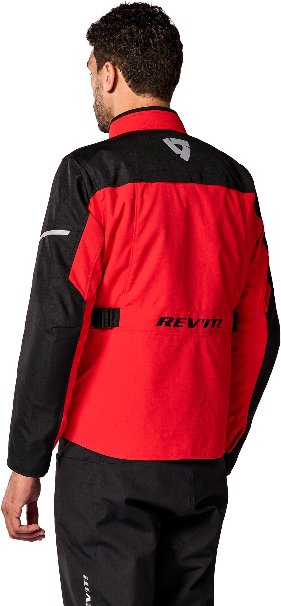 Revit Convergent H2O waterproof Motorcycle Textile Jacket red/black M Figure 4