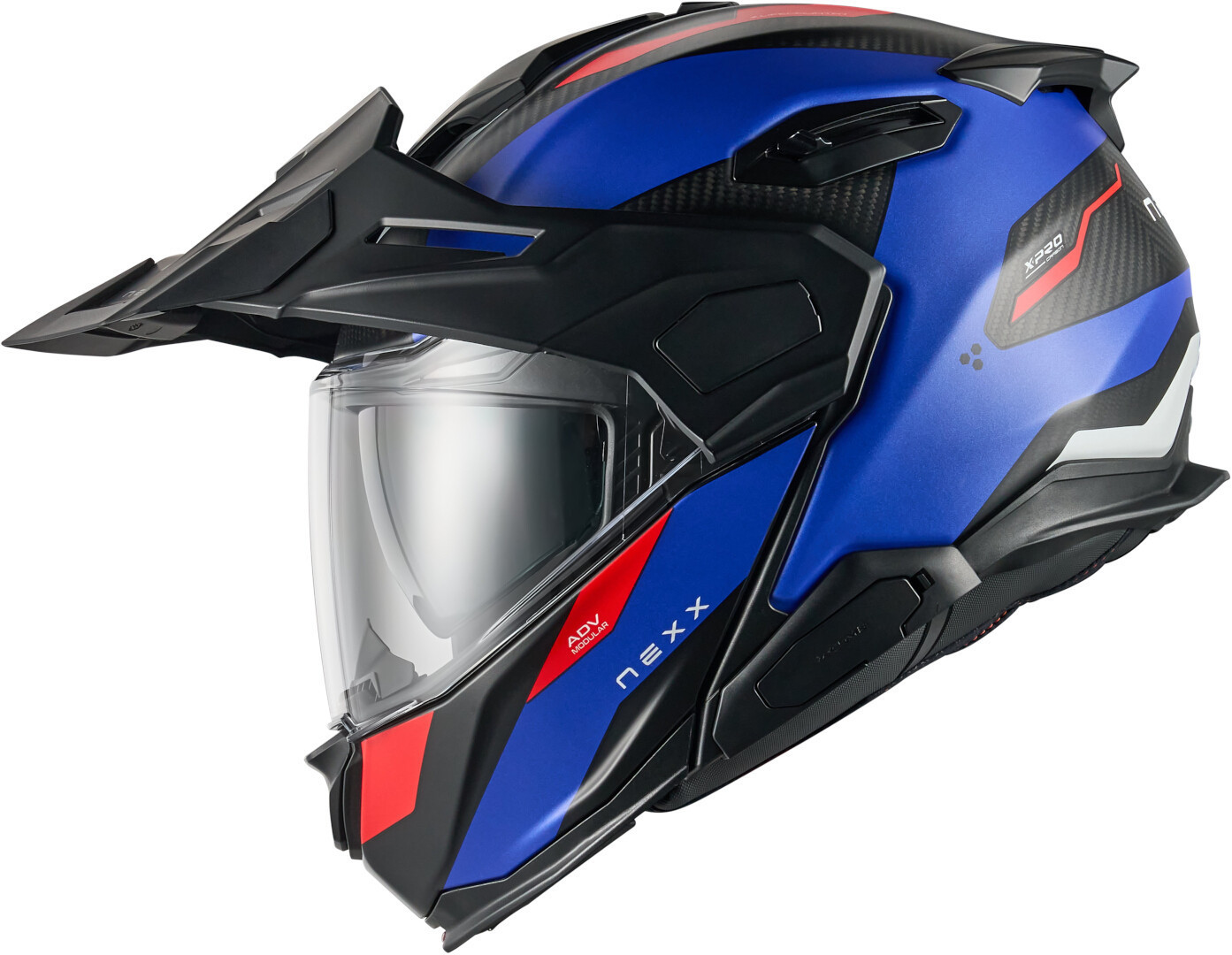 Nexx X.Lifecountry Terra Carbon Cască Albastru mat/roșu XXXL (65/66) Figura 3