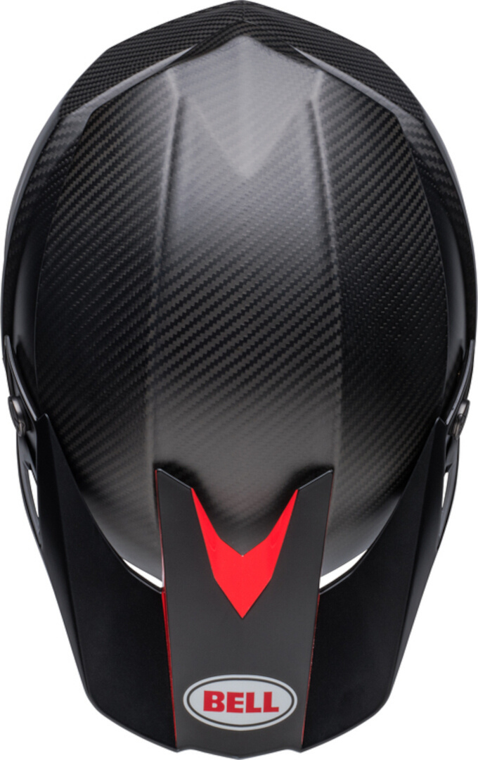 Bell Moto-10 Spherical Satin Gloss Cască de motocross Negru/Roșu L (58/59) Figura 9