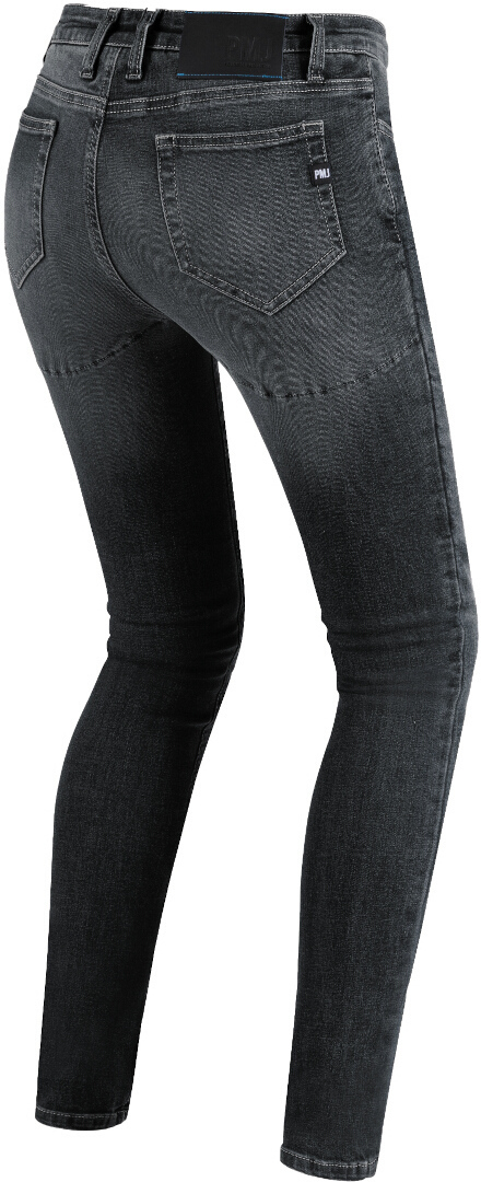 PMJ Skinny Blugi pentru motociclete pentru doamne Spâlpânire neagră 30 Figura 2
