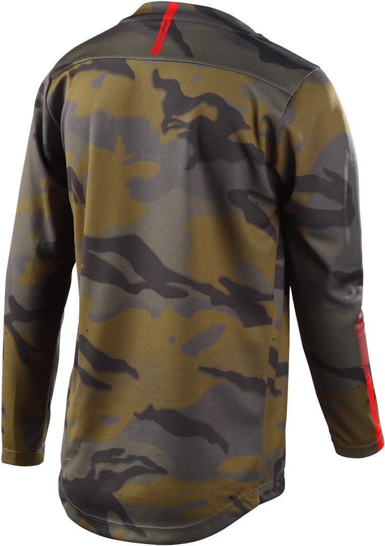 Troy Lee Designs Flowline Spray Camo Cykeltrøje til unge Grøn/camouflage XL Figur 2