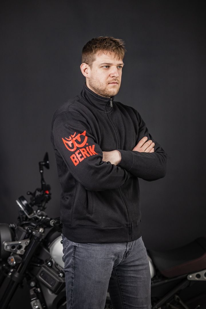 Berik Paddock Sweatjacke schwarz/rot L Abbildung 2