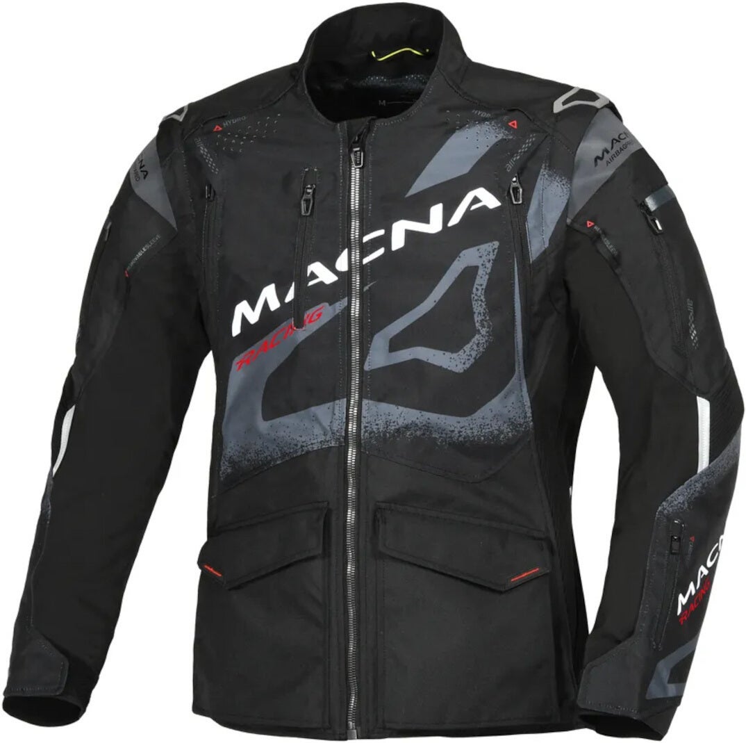 Macna Landmark Motocross Jacke schwarz/grau/weiß 3XL Abbildung 1