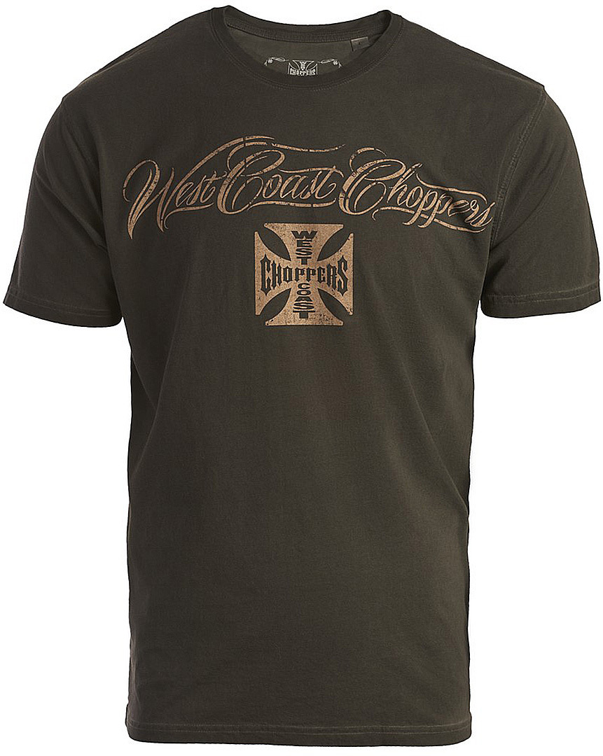 West Coast Choppers Eagle Crest Tシャツ ダークカーキ L 図1