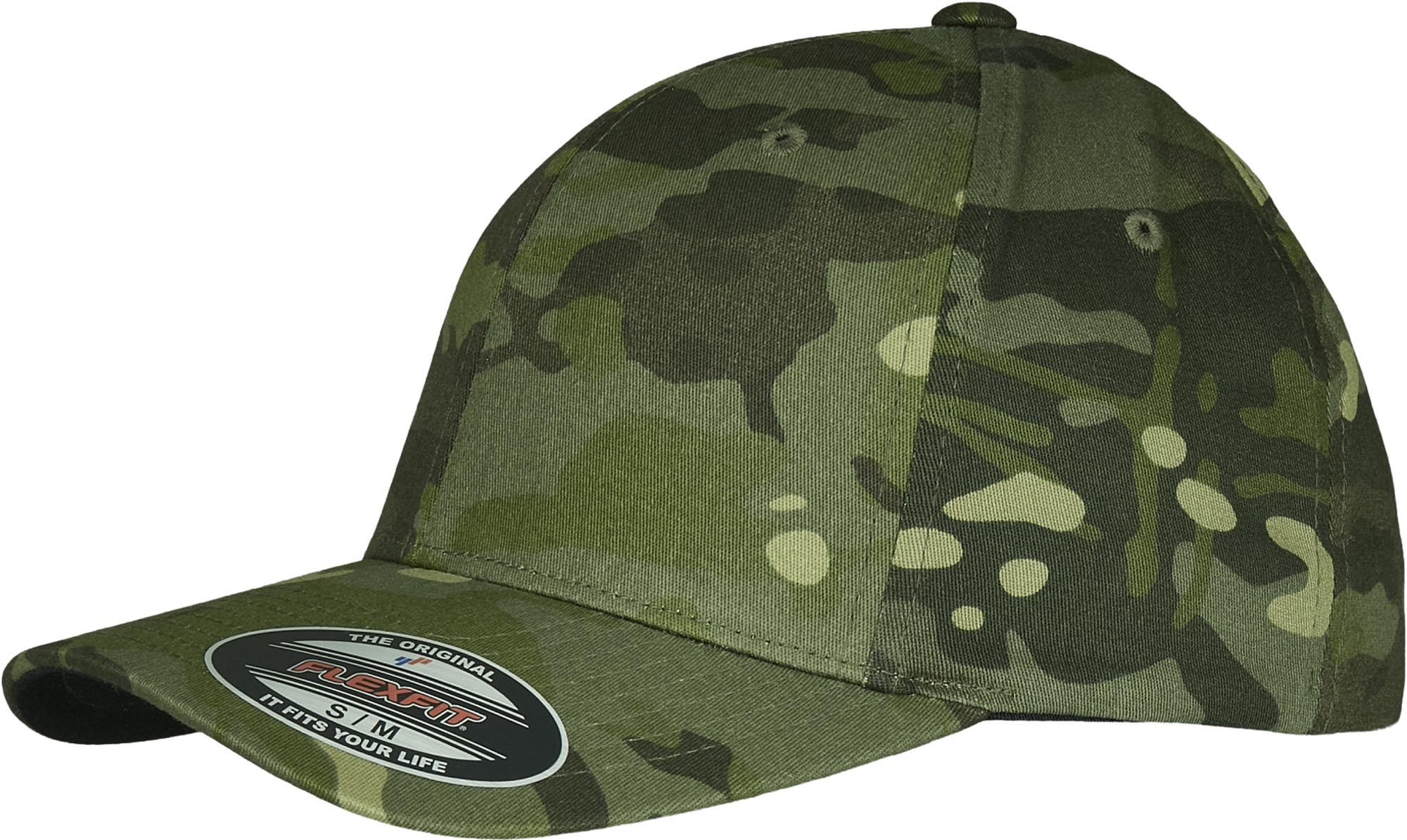 Brandit Flexfit Multicam Kappe grün S/M Abbildung 1